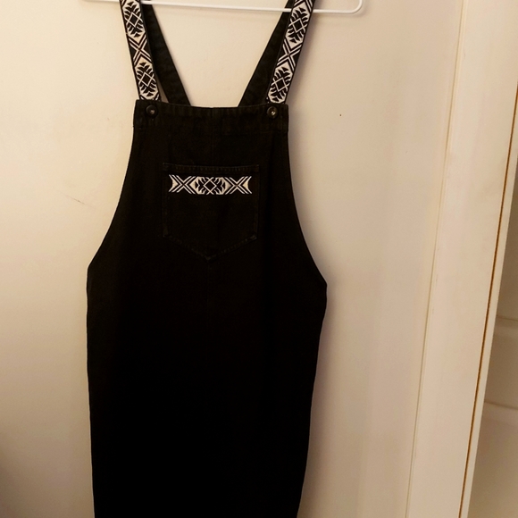 Twik Denim Romper Dress - Picture 1 of 5